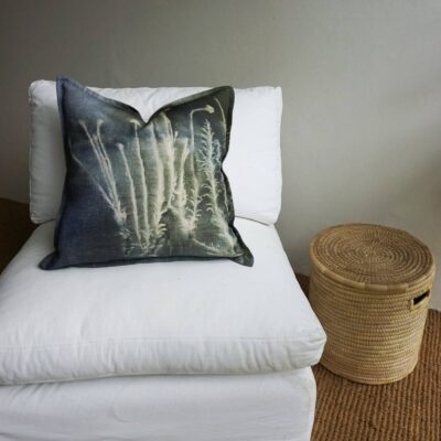Linen Cushion -60x60- Artemesia Blue