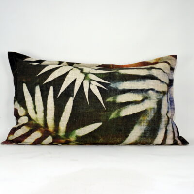 Linen Cushion -50x90- Moss Fern Brights