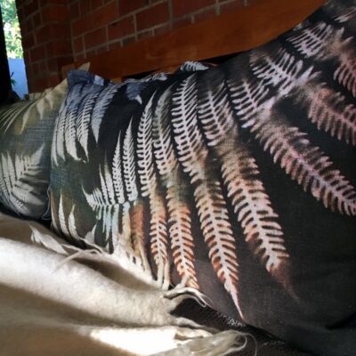 Linen Cushion -50x90-Forest Fern Brights
