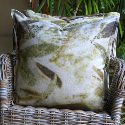 Linen Cushion -60x60- Eco Neutral Dark