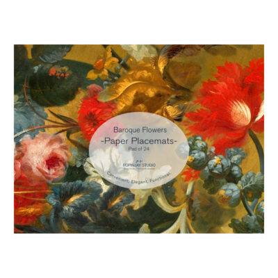 Paper Placemat-Baroque Flowers