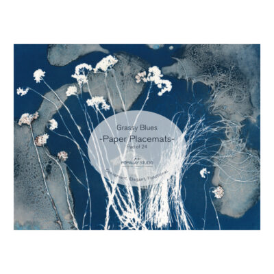 Paper Placemat-Grassy Blues