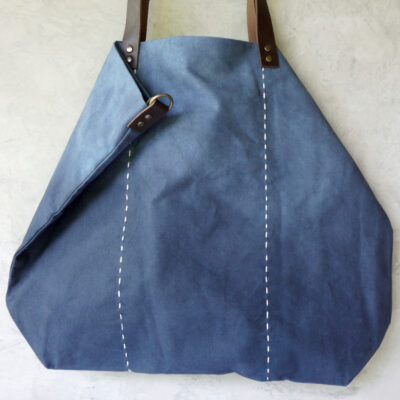 Tote Bag- Denim Blue Dyed Cotton Canvas